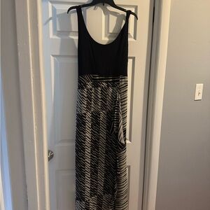 Black and White Maxi Dress